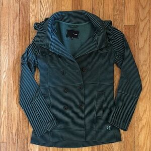 Hurley Women's Striped Jacket - Green